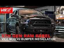 Load and play video in Gallery viewer, MOD V2 Front Bumper | 5th Gen | 2019 - 2024 RAM Rebel
