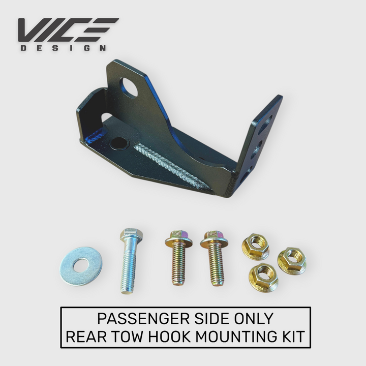 PASSENGER Rear Tow Hook Mounting Kit | 5th GEN | 2019 - 2026 RAM REBEL &amp; 1500 DT