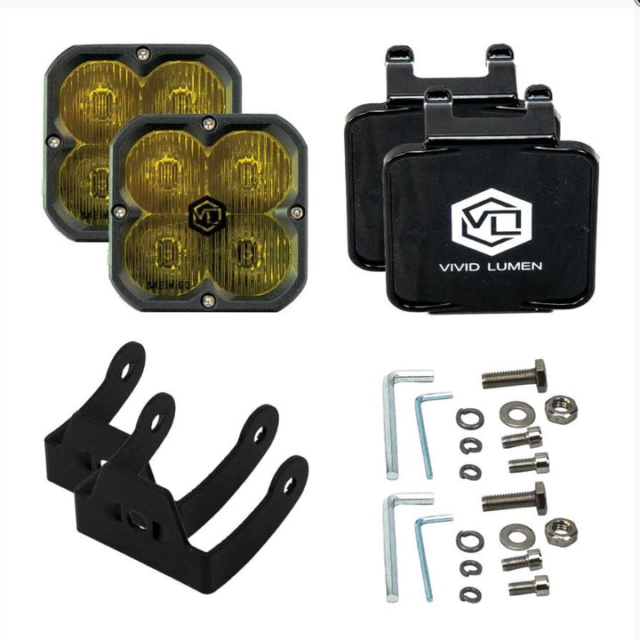 FNG 3 SAE | Yellow Street Legal Driving Lights (PAIR) | Vivid Lumen Industries