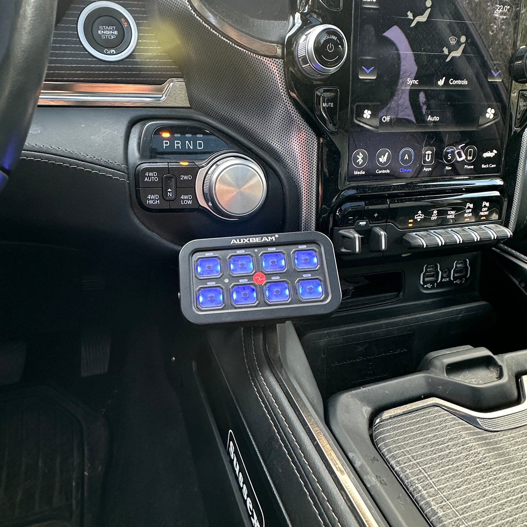 Mounting Kit for Auxbeam Switch Panel | 5th Gen | 2019 - 2025 RAM 1500 ...