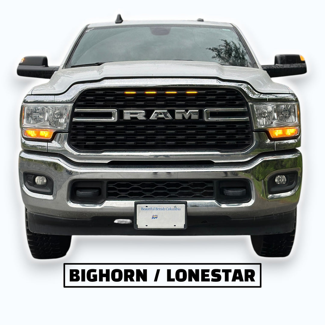 Amber Grille LED Marker Lights | 2022-2024 RAM 2500/3500 Bighorn &amp; Lonestar Trucks