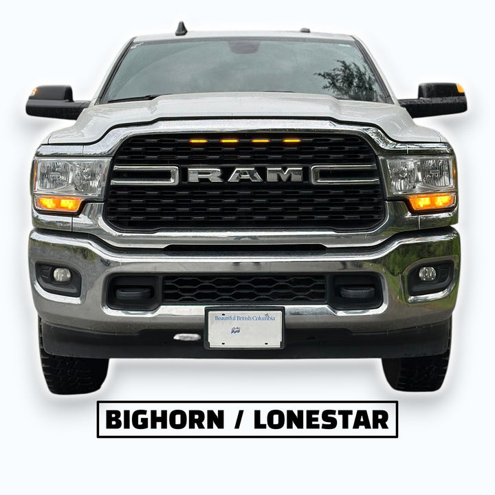 Amber Grille LED Marker Lights | 2022-2024 RAM 2500/3500 Bighorn &amp; Lonestar Trucks