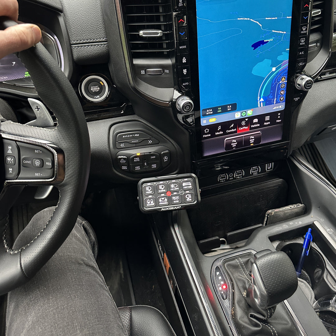 Mounting Kit for Auxbeam Switch Panel | 5th Gen |  2019 - 2025 RAM 1500 DT & Rebel
