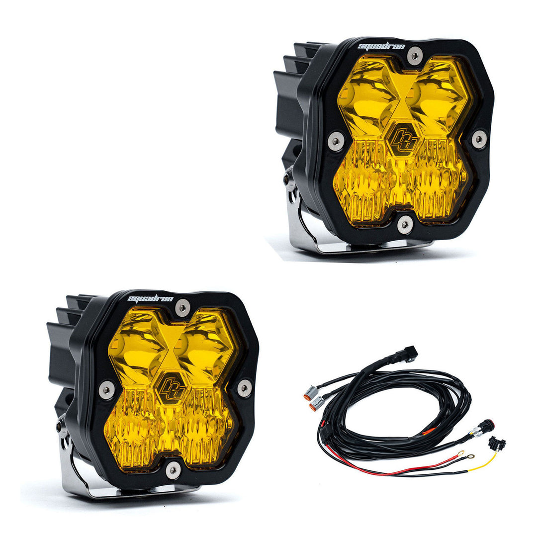 Squadron 2.0 Sport Black LED Auxiliary Light Pod Pair | Baja Designs