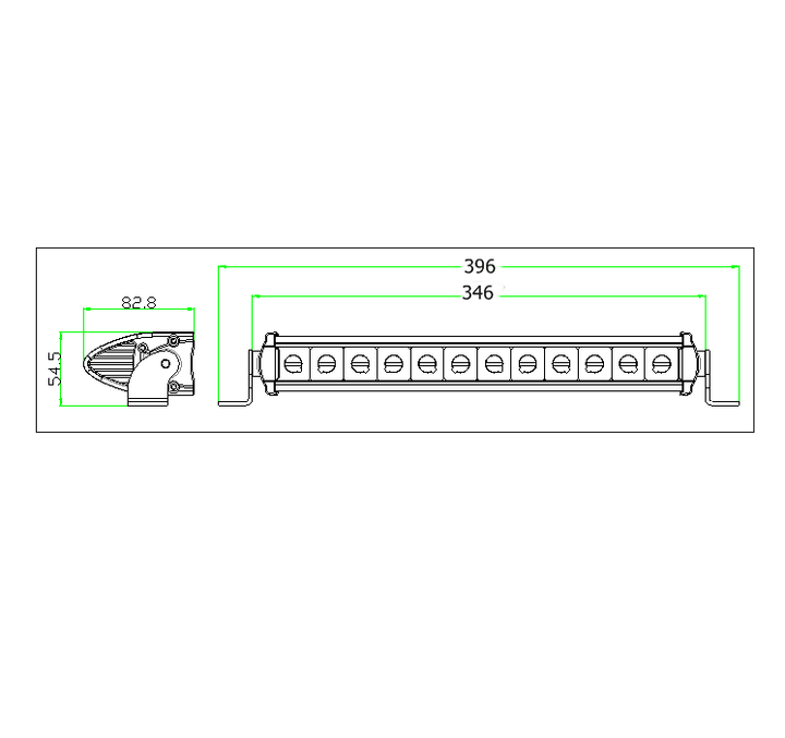 CLEARANCE | Speed Demon 8" Single Row Light Bar - SRS8