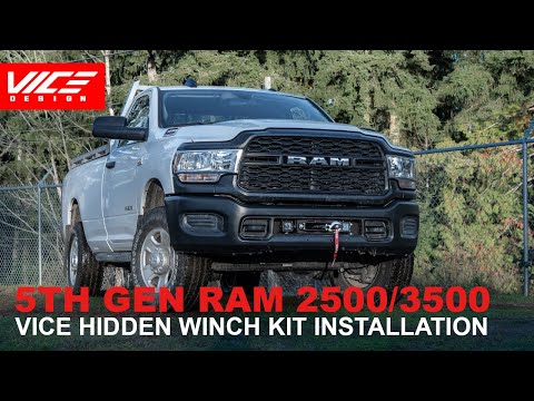 Hidden Winch Mount | 2019-2026 RAM 2500-3500 [6.4L Hemi] – VICE Design Inc