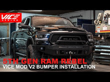 Load and play video in Gallery viewer, MOD V2 Front Bumper | 5th Gen | 2019 - 2023 RAM Rebel
